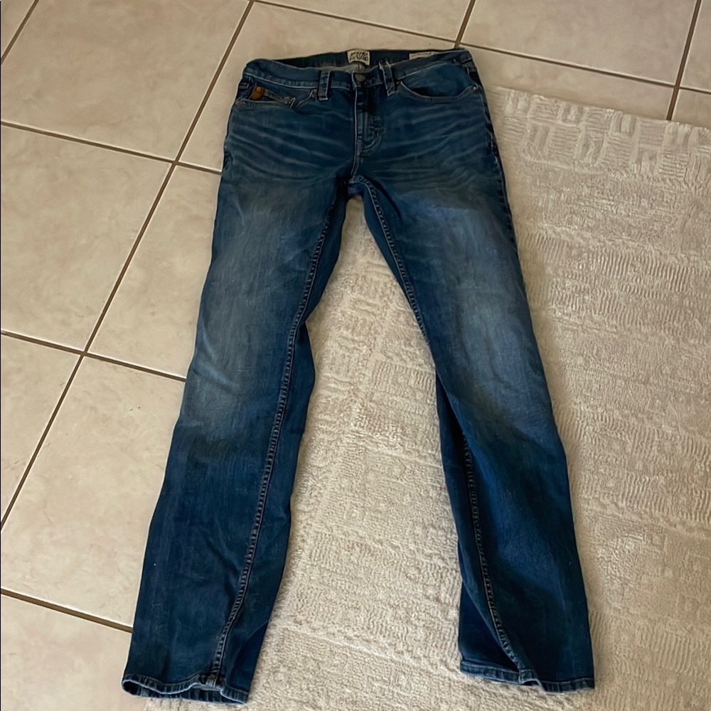 Share Spirit Blue Straight-Leg Jeans with Vintage Wash